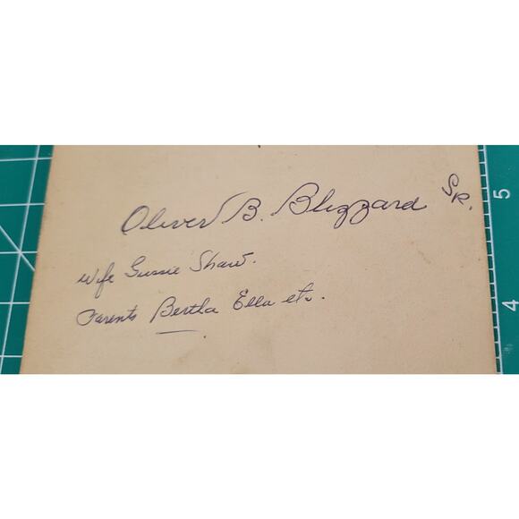 Antique Victorian Cabinet Card Dashing Gentleman Oliver B Blizzard Sr - Picture 3 of 3